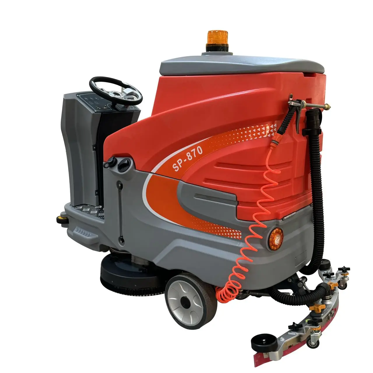 Commercial Electric Ride on Floor Cleaning Machine with Water Spray Gun for Mall Factory Floor Washing