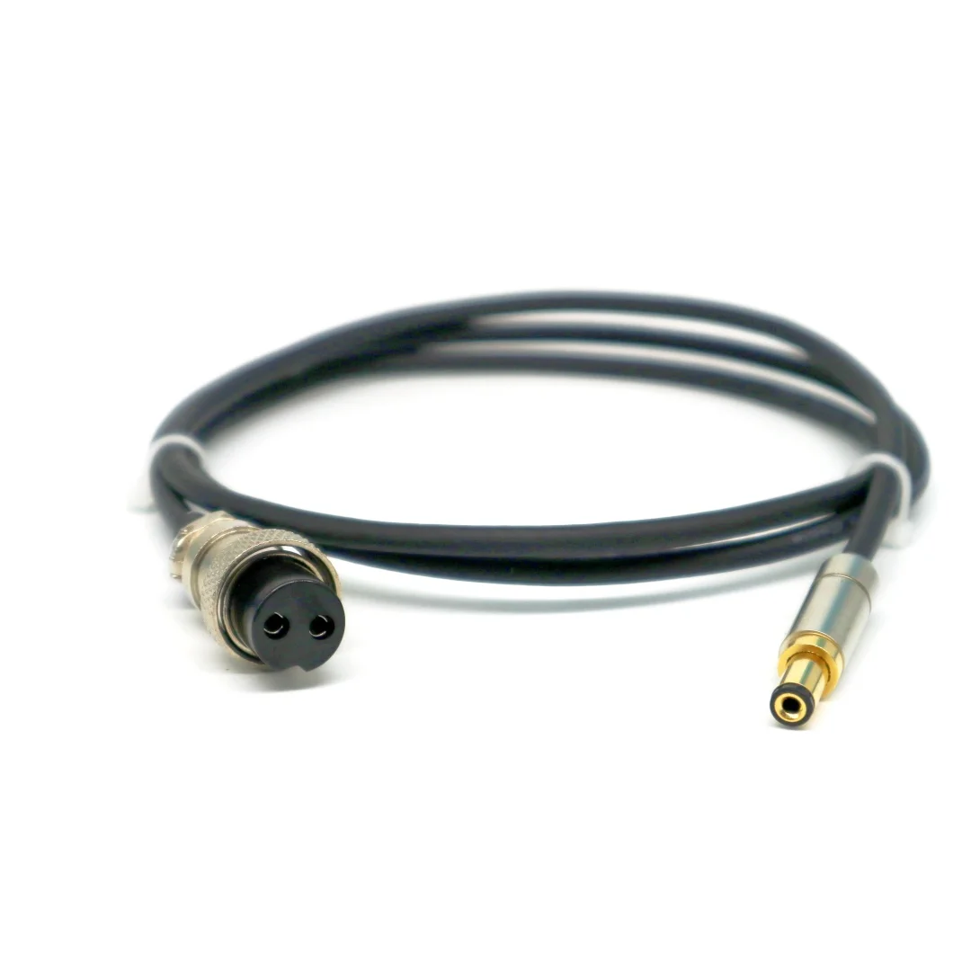 TIANCOOLKEI DC-4N1M linear power output DC power cord HIFI 4N oxygen-free copper wire version GX16 to DC 5.5 * 2.5mm 2.1mm Plug