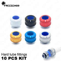 FREEZEMOD YGKN-C14 하드 튜브 피팅, 알렌 키 홀 G1/4 인치 스레드, OD 14mm PETG 파이프 연결 MOD PC 워터 YGKN-C14MM