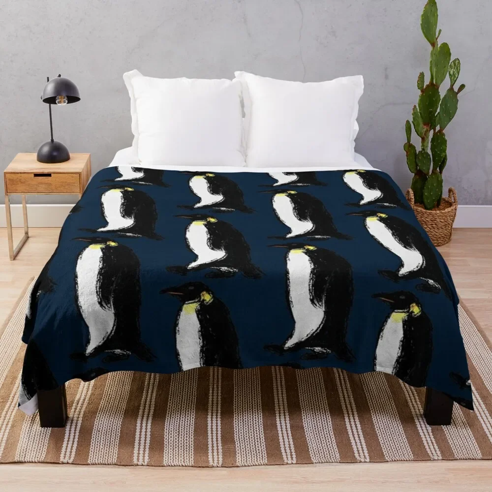 Penguin Throw Blanket, Adorable Super Soft Extra Large  Fleece Blanket for Girls Boys Adults Teen Kids  Bed Crib Couch