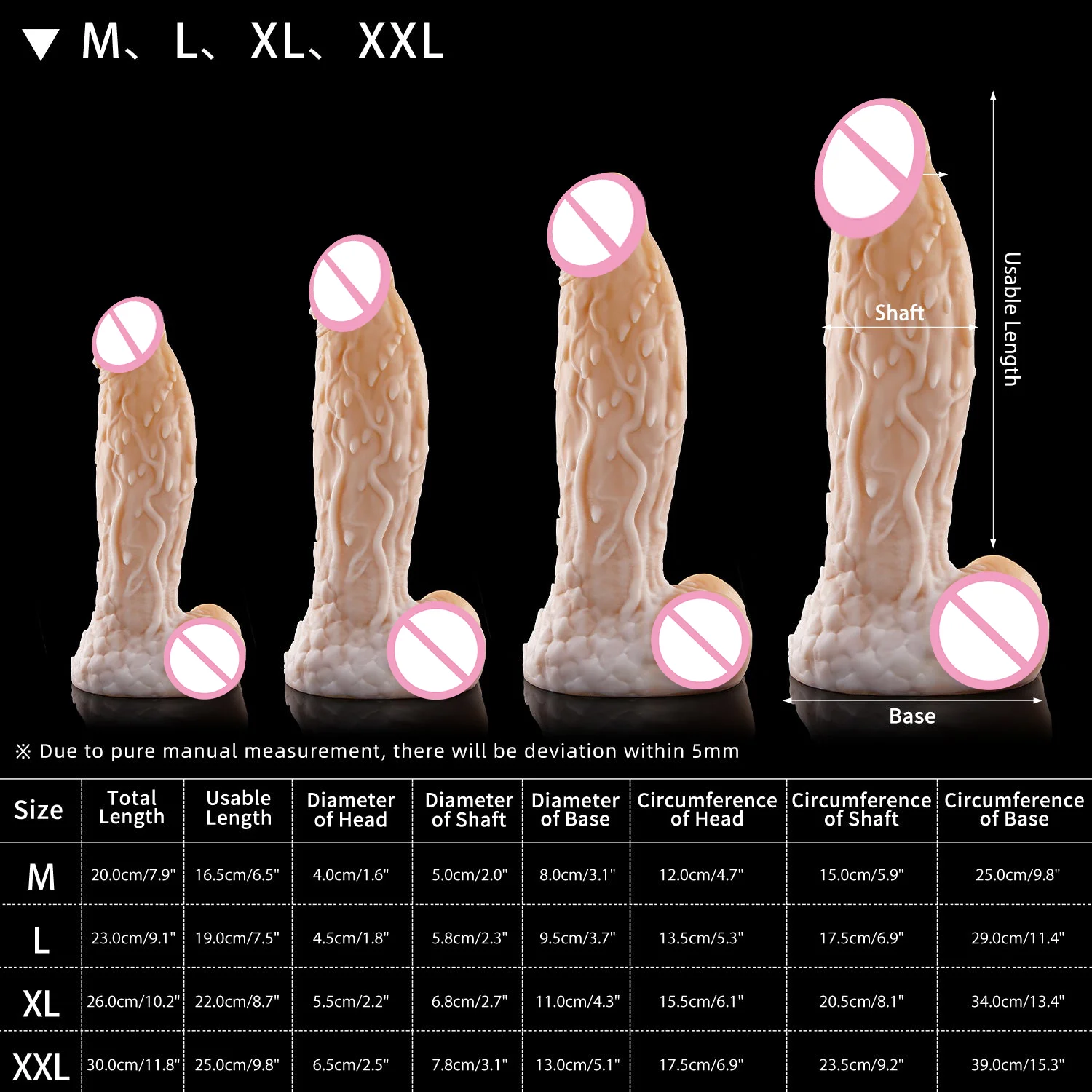 Nothosaur WIZ II Dildos  Anal Dildos for Women XXL Plug Huge Silicone Dildos for Anal Sex Toys Prostate Massage Big Butt Plug Se