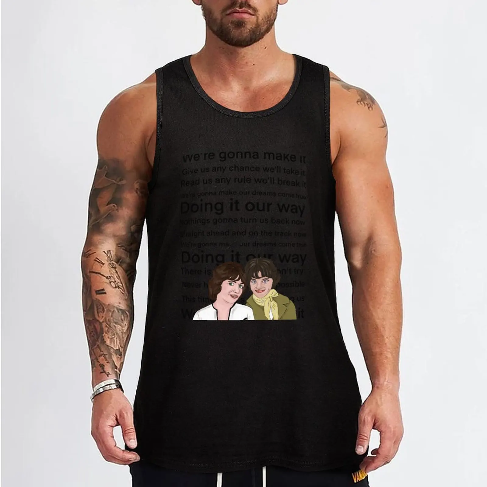 Laverne and Shirley Tank Top gym clothes for man gym accessories man Male vest