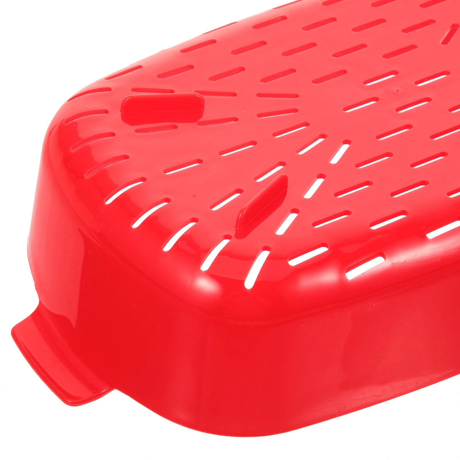 

1pc Double Microwave Steamer Large Capacity Food Steaming Box Steaming Box For Vegetable Fish Cooking Kitchen Tool