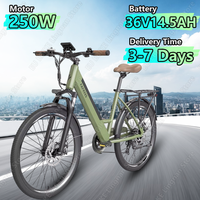 FAFREES F26 Pro Electric Bicycle 250W Motor 36V14.5AH Lithium Battery Adult Electric Bike 26-inch Tire City Travel Riding E-bike