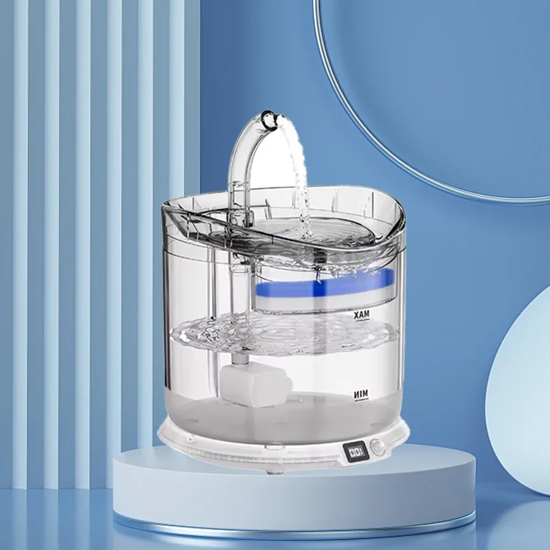 

Pet supplies Automatic cycle filter wireless rechargeable smart pet water dispenser fountain