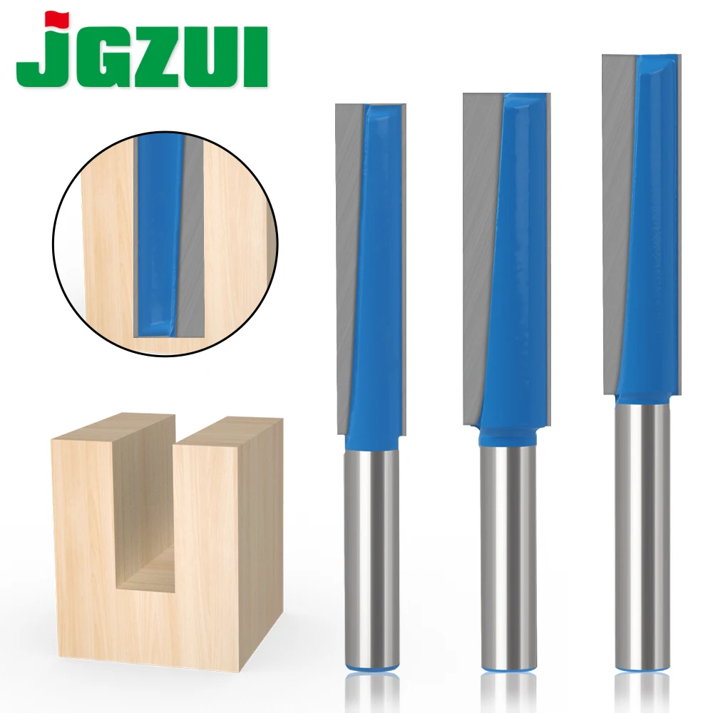 1PC 12mm 12.7mm Shank Lengthened Cleaning Bottom Keyhole Router Bit Diameter 16,18,20mm Engraving Machine Woodworking