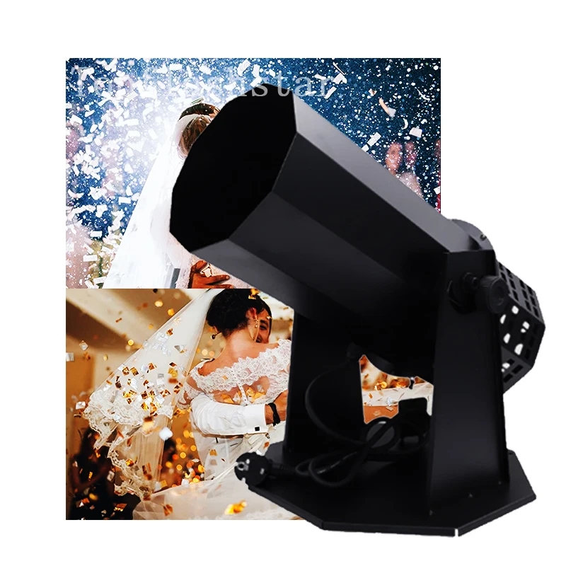 Party Electric Blower Confetti Machine Manual Control Ribbon Color Paper Making Blaster Machine Stage Wedding Jet Cannon Machine