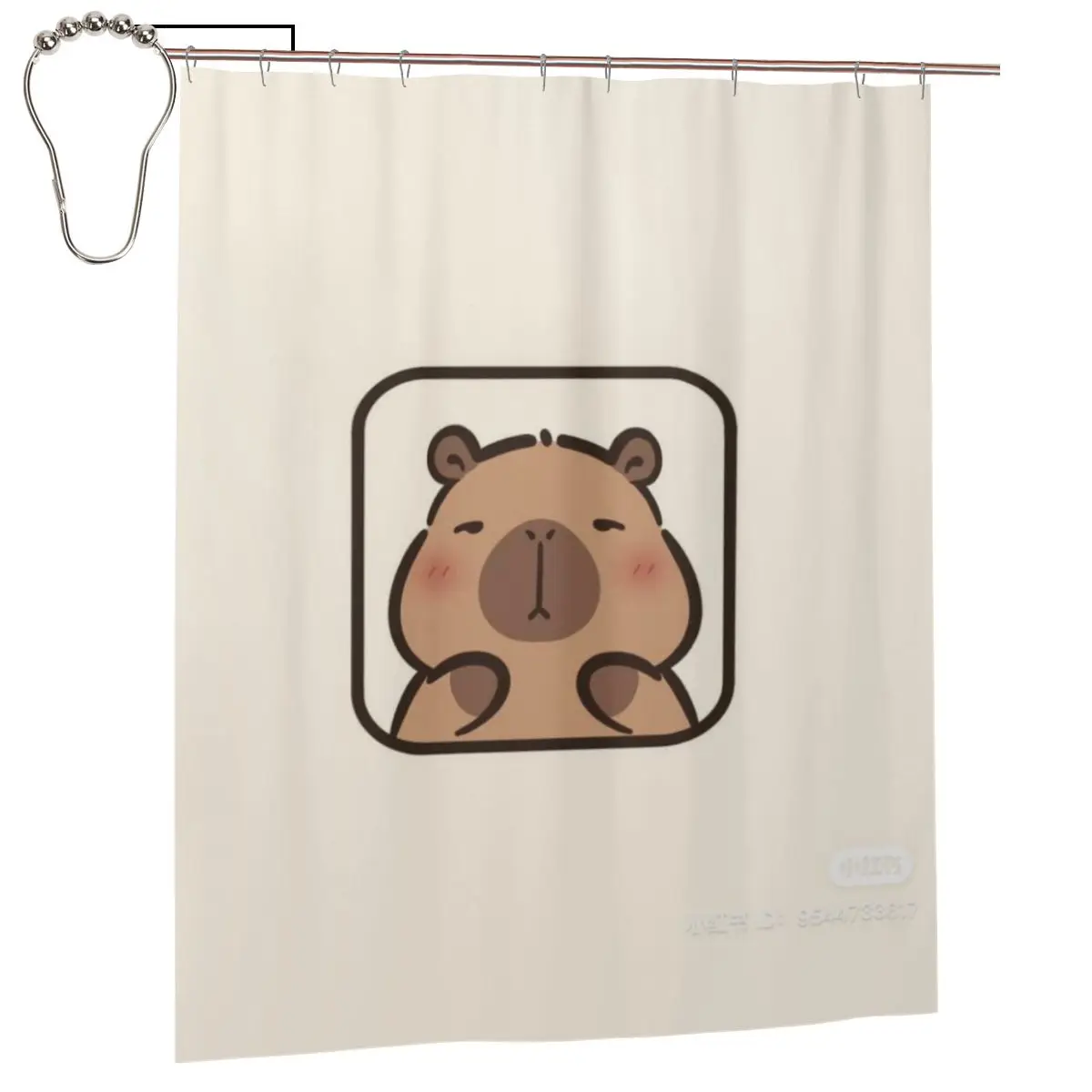 

Капибара Уникальный декор Современная ткань Шторы для душа в ванной комнате арт-дизайн Занавеска с принтом