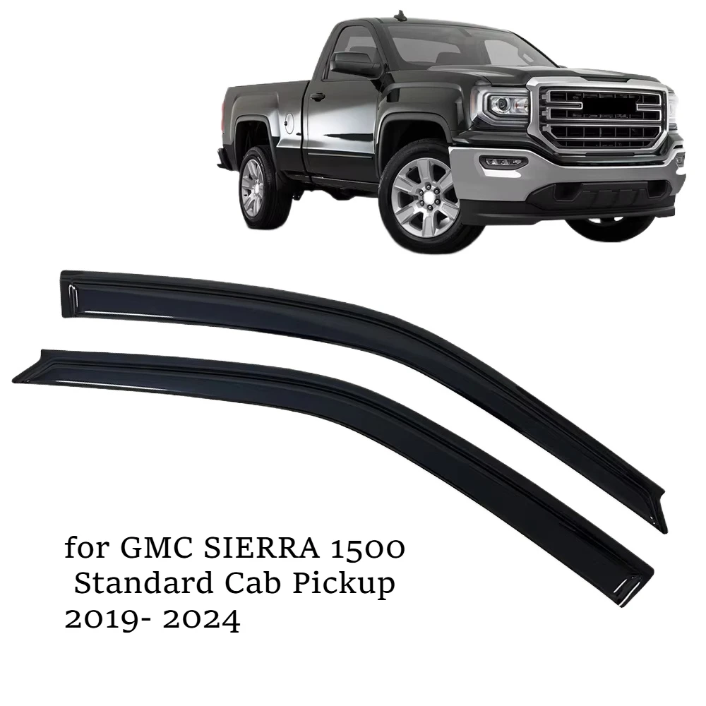 

Window Visor for GMC SIERRA 1500 Standard Cab Pickup 2019 2020 2021 2022 2023 2024 Wind Deflectors Rain Guards Door Visor