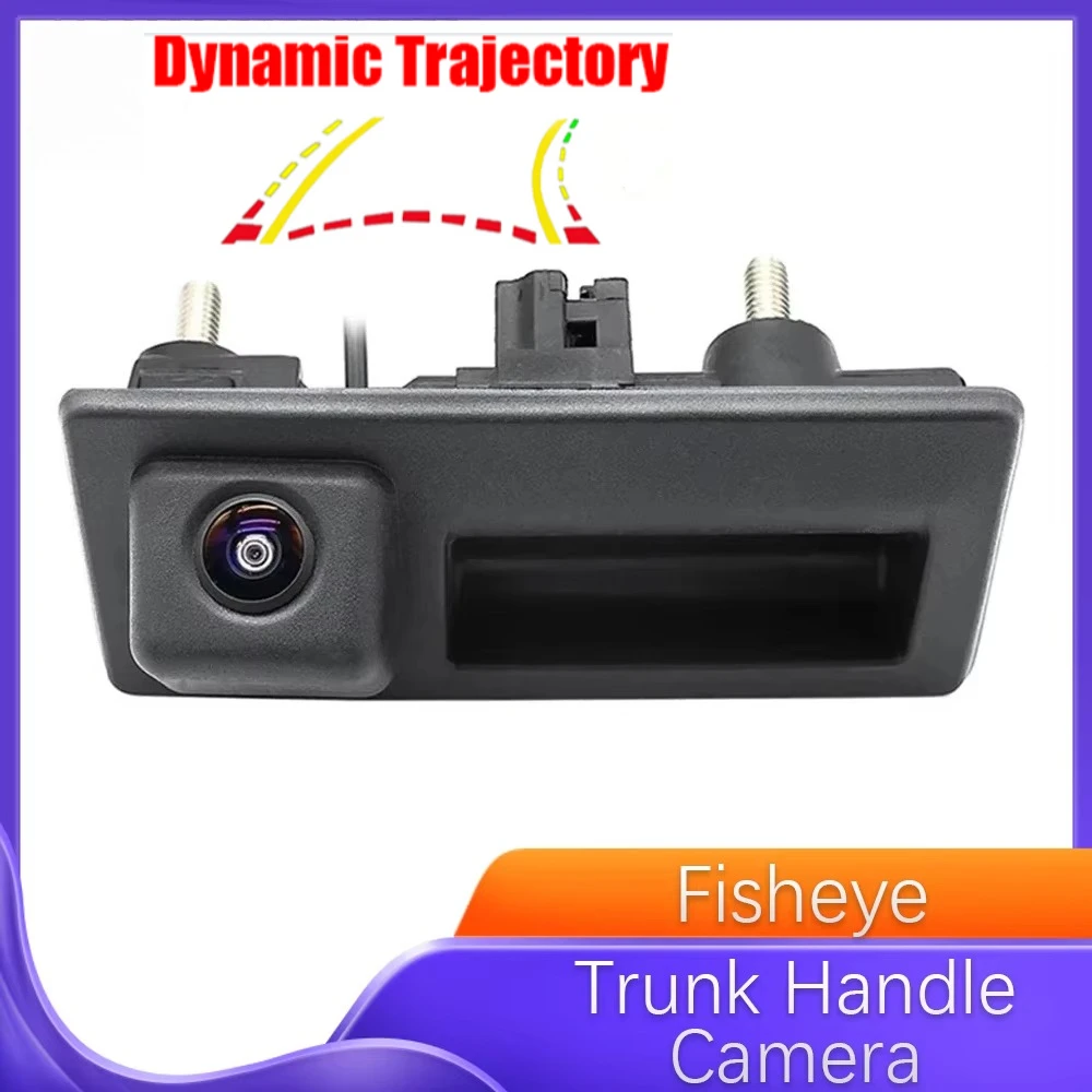 Car Camera For Audi A4 A6 Passat Golf Polo Jetta HD Fisheye Lens Rear View Reversing Trunk Handle Camera Electronics Accessories
