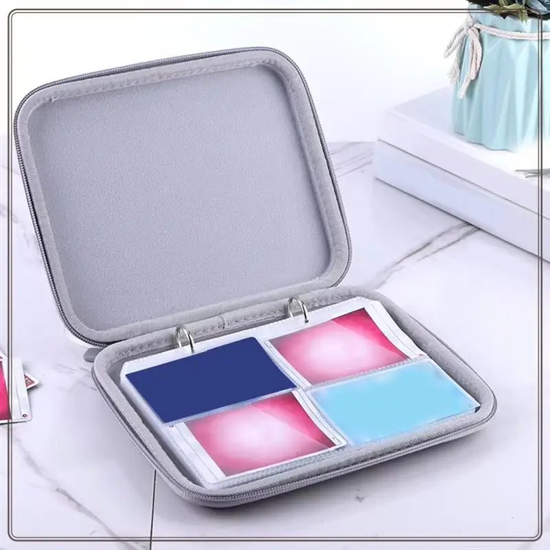 حافظة بطاقات موثوقة مع سحاب 80 جيوب لبطاقات يوتو حامل بطاقات مجلد ناعم حافظة بطاقات صغيرة ، حافظة بطاقات Ca