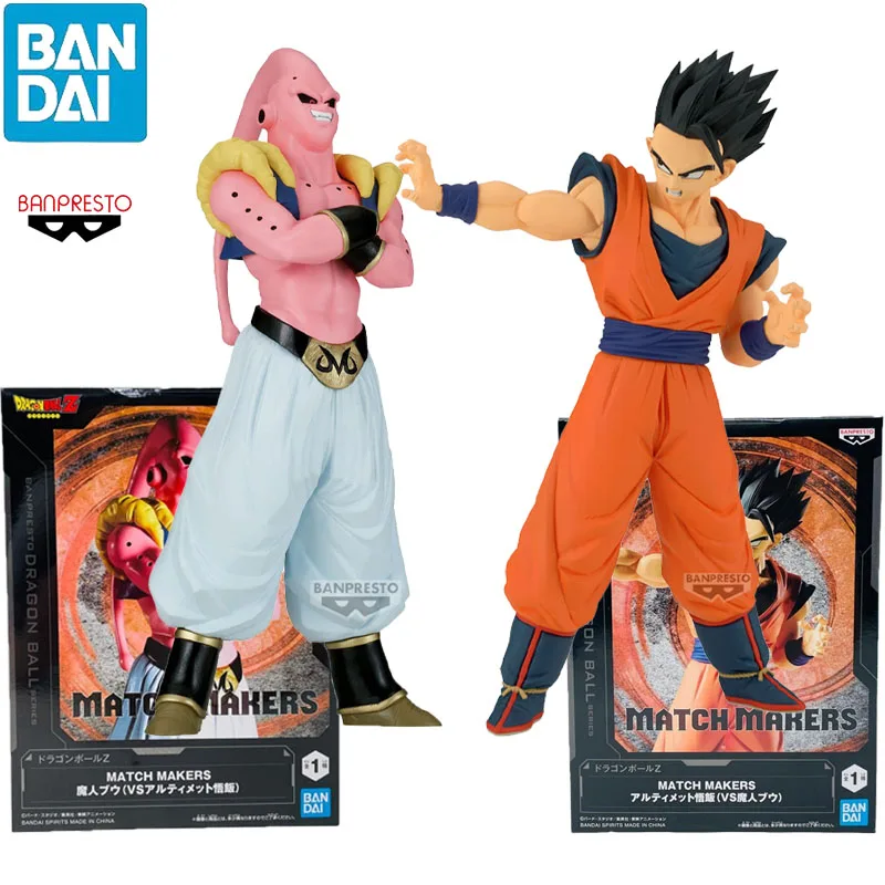 

BANPRESTO MATCH MAKERS Dragon Ball Z Son Gohan 16CM & Majin Buu 18CM PVC Anime Figurine Collection Model Toy
