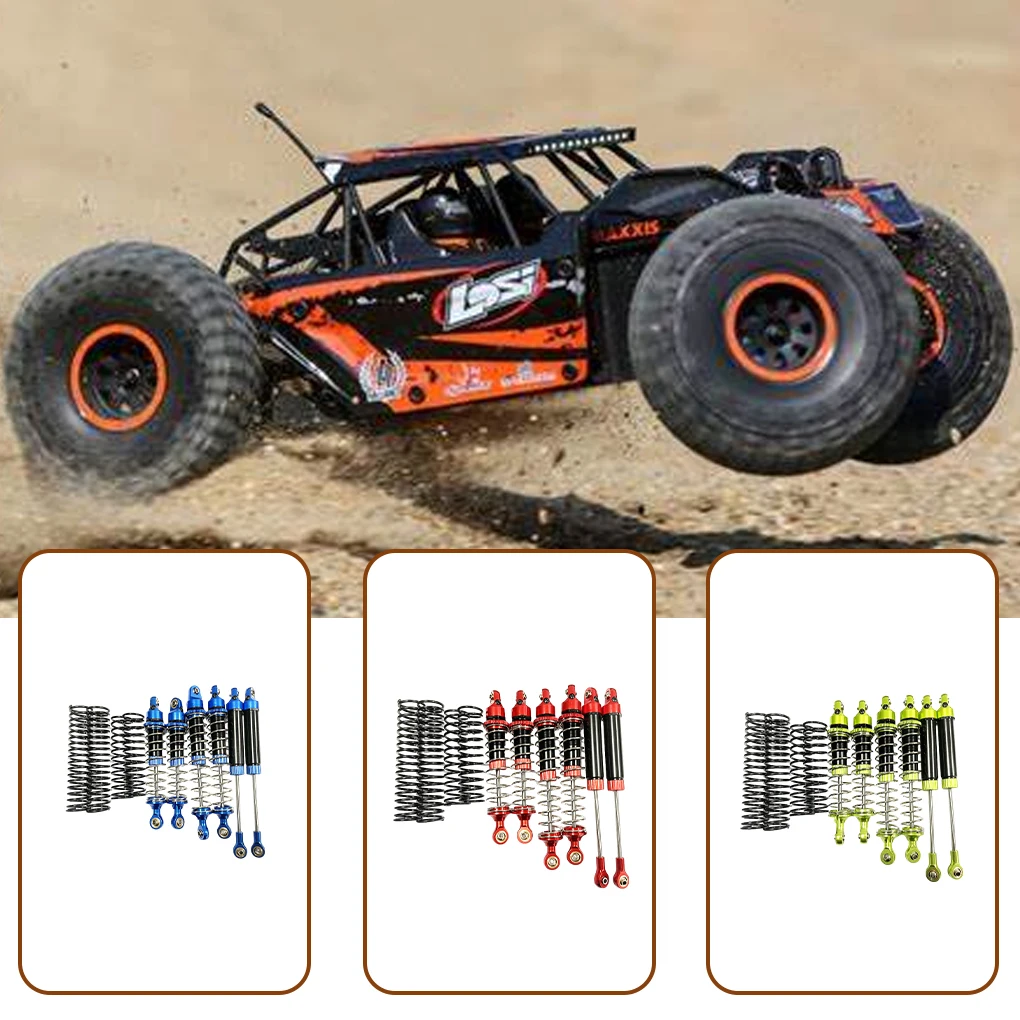 6x Odporny na zużycie przedni tylny amortyzator ze stopu aluminium do przedniego tylnego amortyzatora 1/10 Rc LOSI Baja Rey 4WD