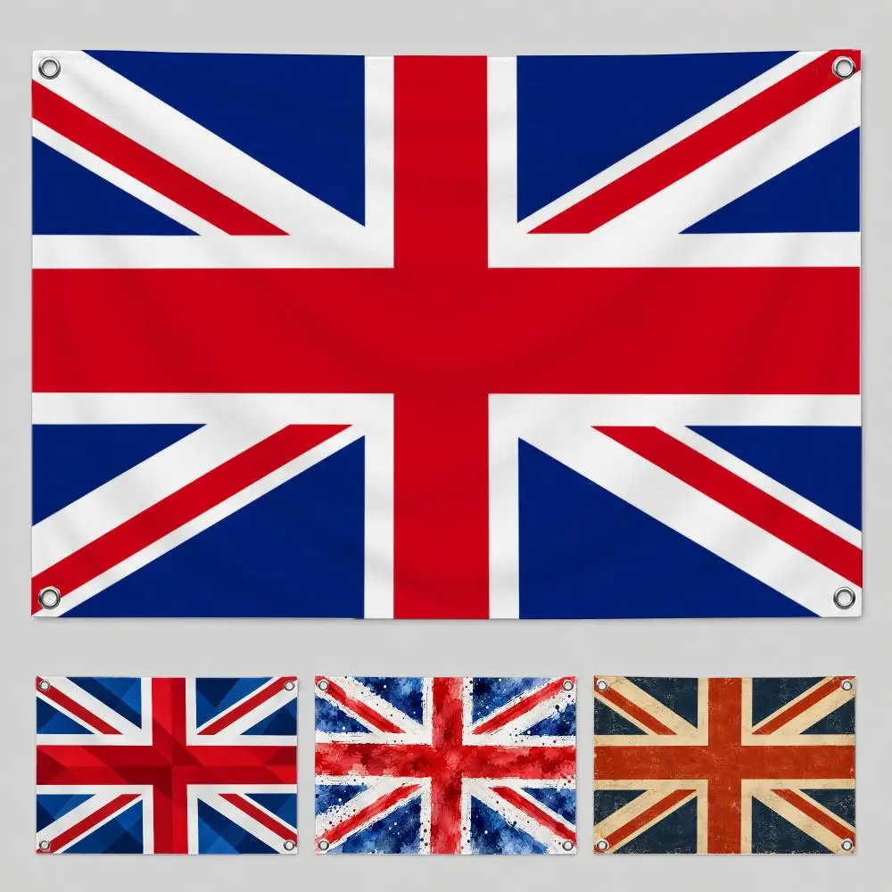 United Kingdom Flag  Flags Home Yard & Garden Decor Banner - Indoor Outdoor Wall Hanging Flag