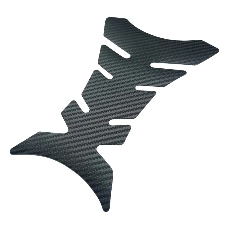 Autocollant universel de protection de réservoir de carburant en carbone 3D à motif d'arête de poisson, accessoires décoratifs pour carrosserie de moto