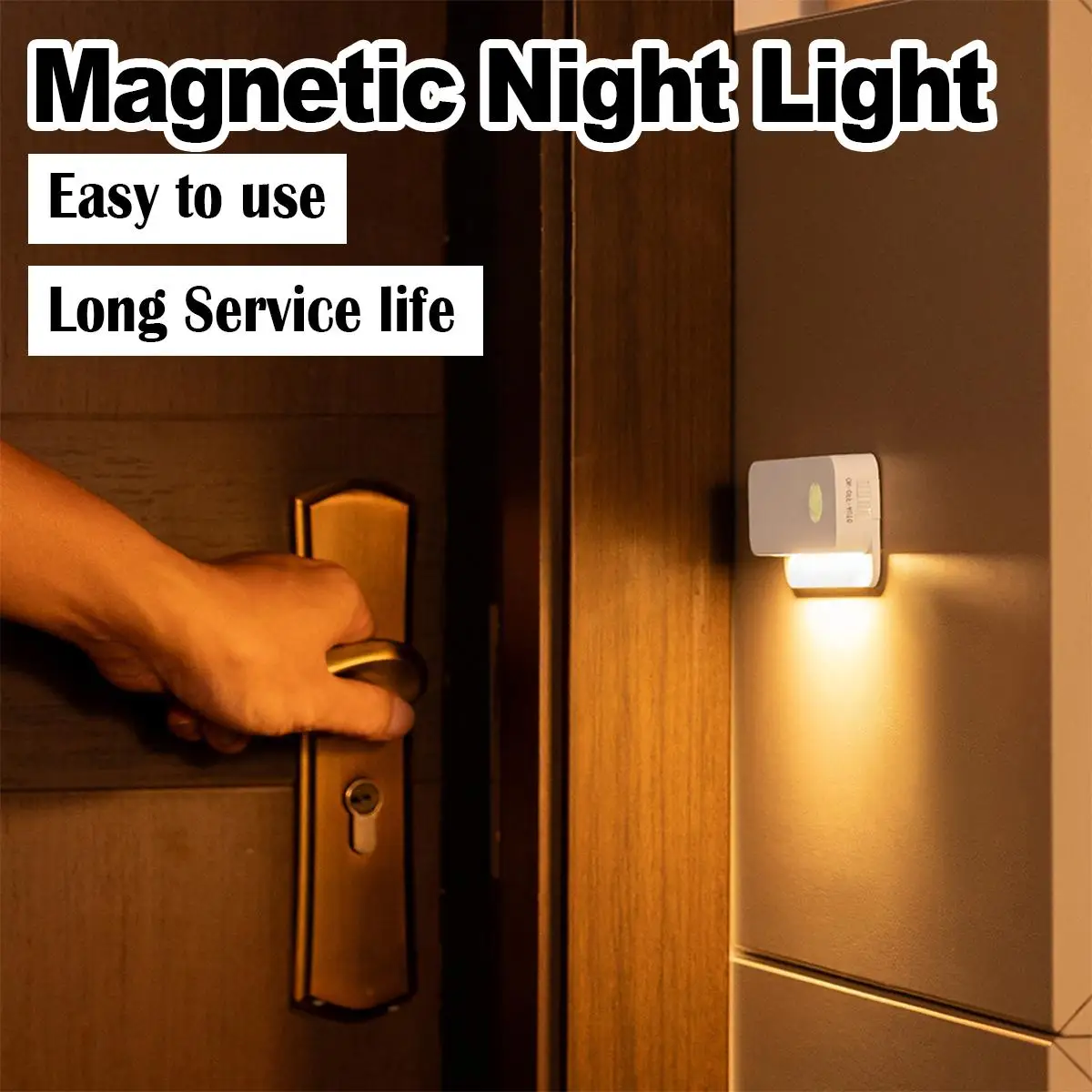 

Sensor Led Night Light Magnetic Motion Small Rechargeable Bed Lamp Wireless Smart Corridor Lighting Energy Saving Lights Bedroom