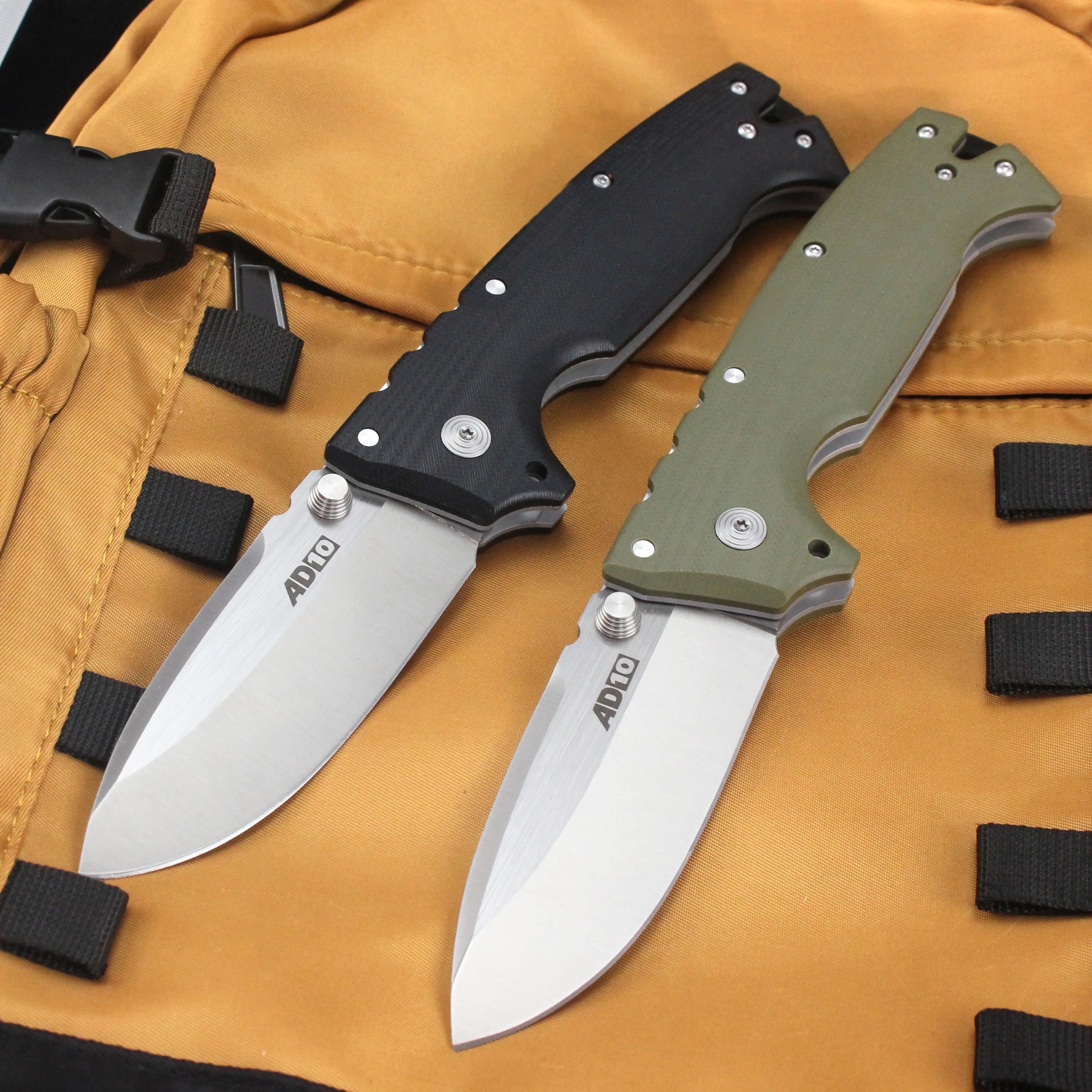 Cold AD10 Folding Knife High hardness S35VN Steel Tactical Combat Outdoor EDC Hunting Survival Portable Self-Defense Tool