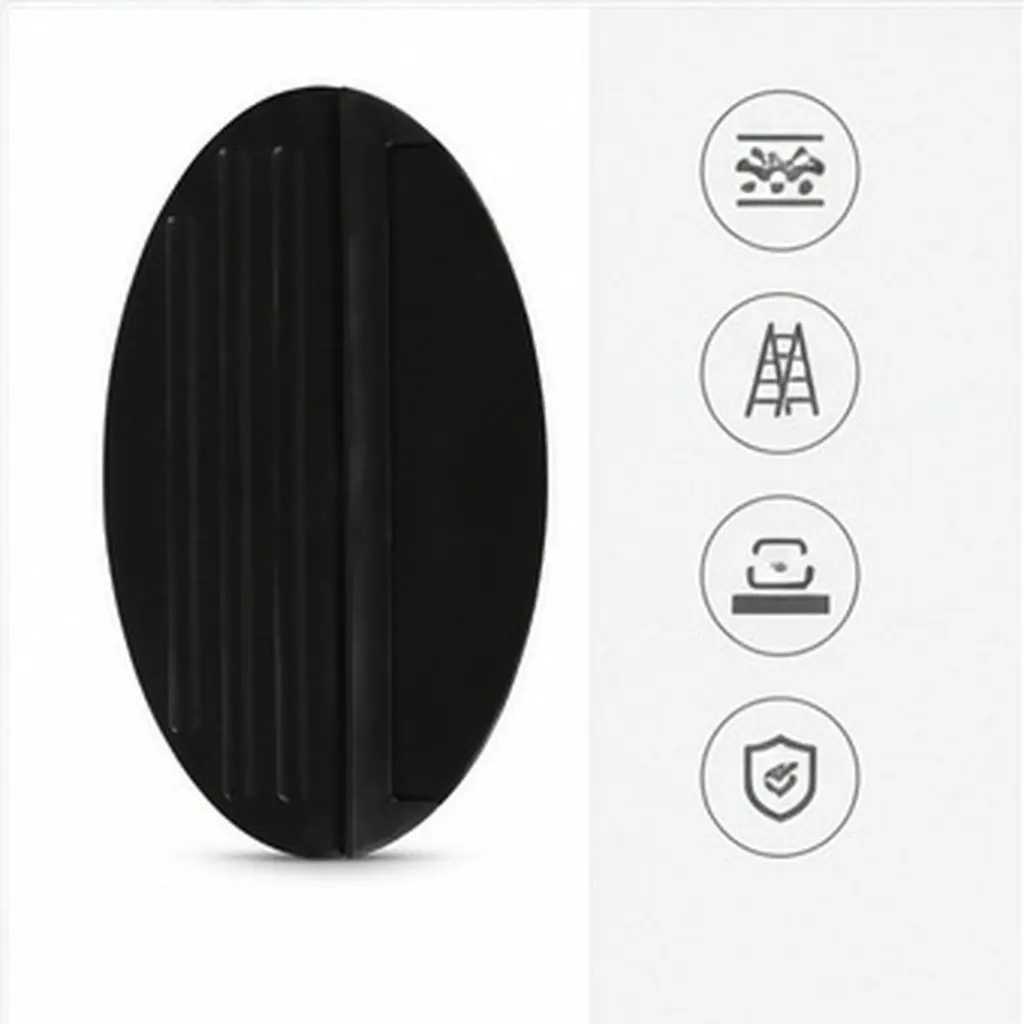 Extension Anti-Skid Ladder Stop Mat Non-Slip Rubber Stabilizer Pad Floor Protect Ladder Mat Stepladder Telescoping Accessory