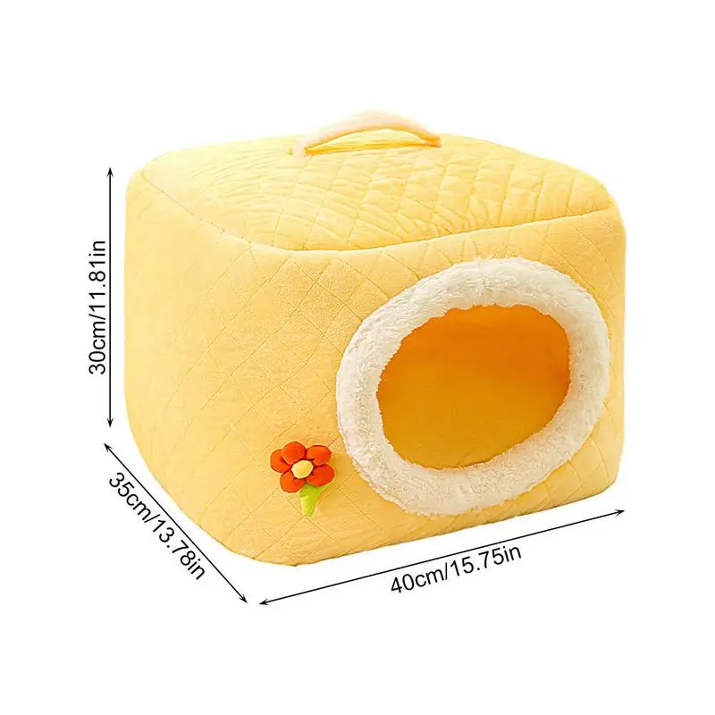 Dog Bed Cave Cat And Small Dog House Cozy Pet Bed With Removable Cushion Dog House Kennel Nest Foldable Cat Hideouts For Indoor