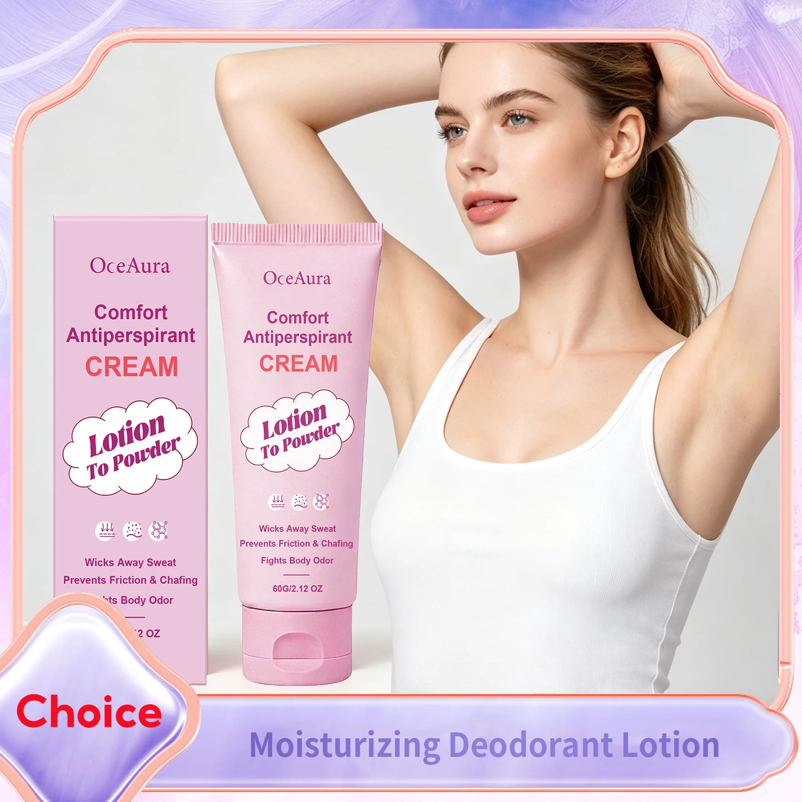 

Cooling Body Lotion Antiperspirant Deodorant Improve Dryness Reduce Armpit Sweat Lasting Fragrance Nourishing Odor Removal Cream