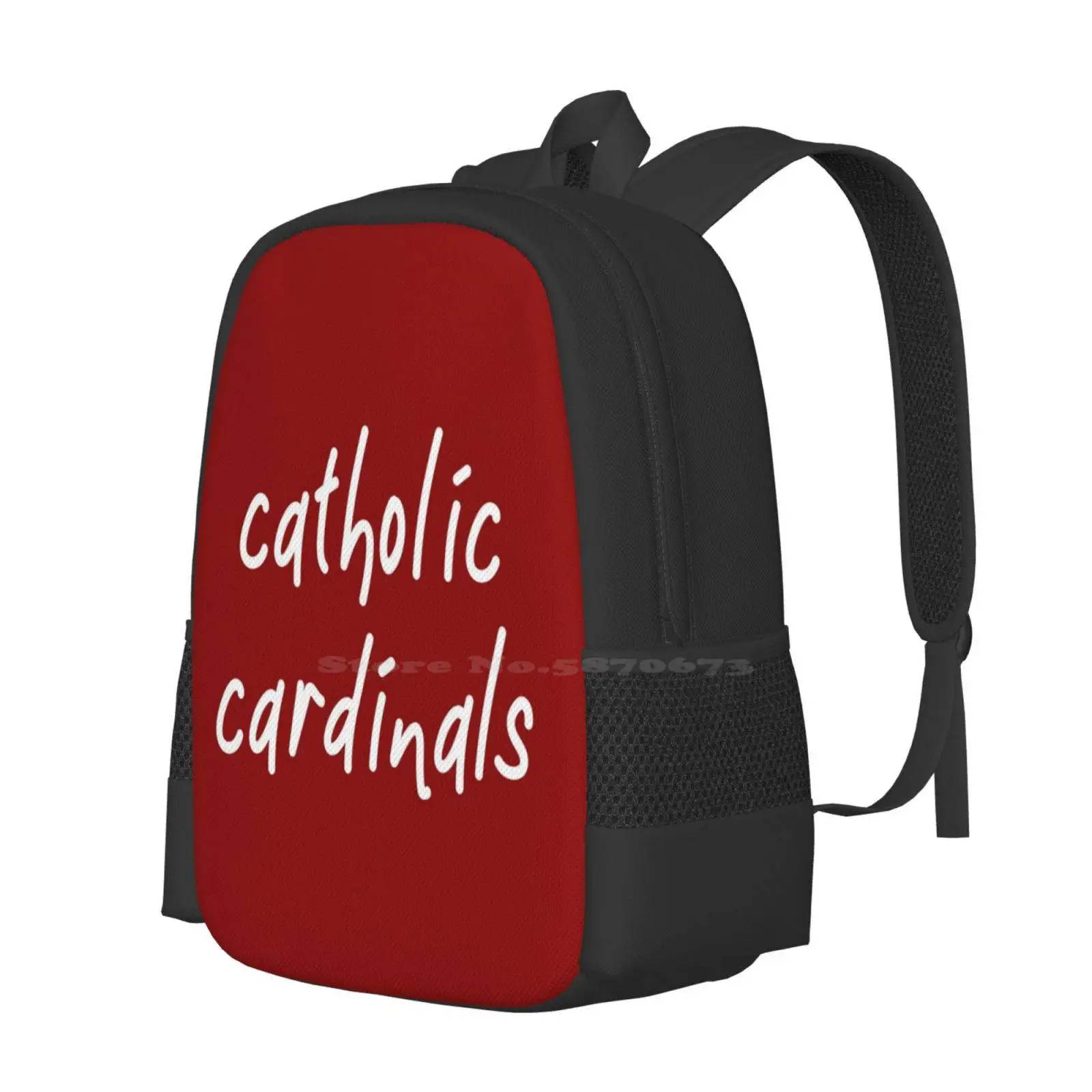 Handwriting Catholic University Design Hot Sale Schoolbag Backpack Fashion Bags Roll Cardinals John Paul Jones Uca John Garvey