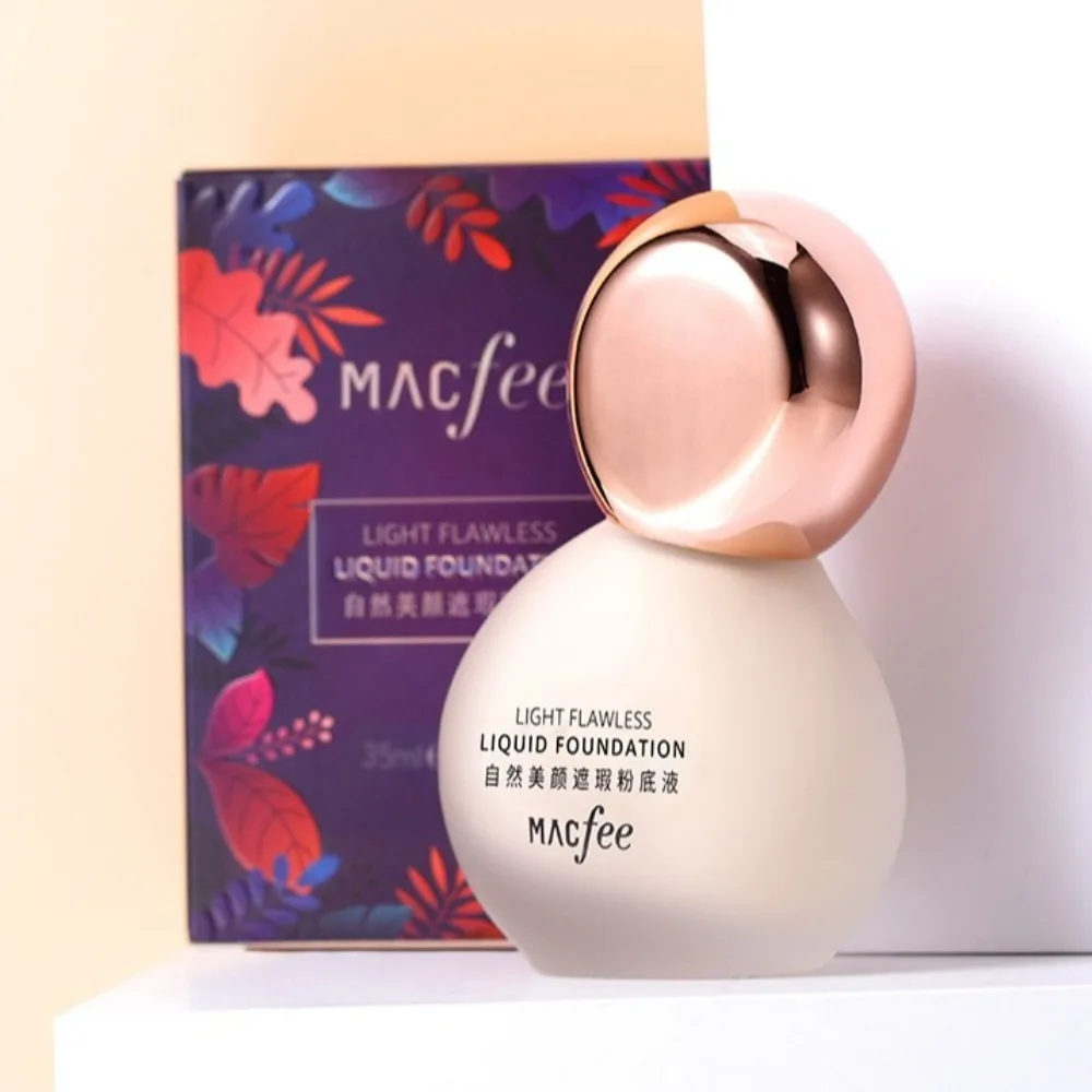 

Invisible Pores Liquid Foundation Non-Fluffing Sweatproof Face Base Cream 8h Lasting Waterproof Foundation Makeup Application