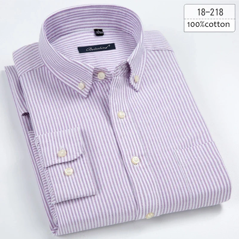 New in shirt plus size 8xL long-sleeve 100%cotton shirts for men slim fit formal plain shirt soft white black office clothes