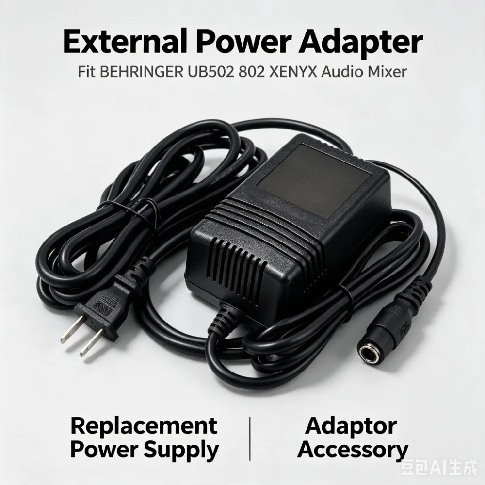 External Power Adapter Fit BEHRINGER UB502 802 XENYX Audio Mixer Replacement Power Supply Adaptor Accessory