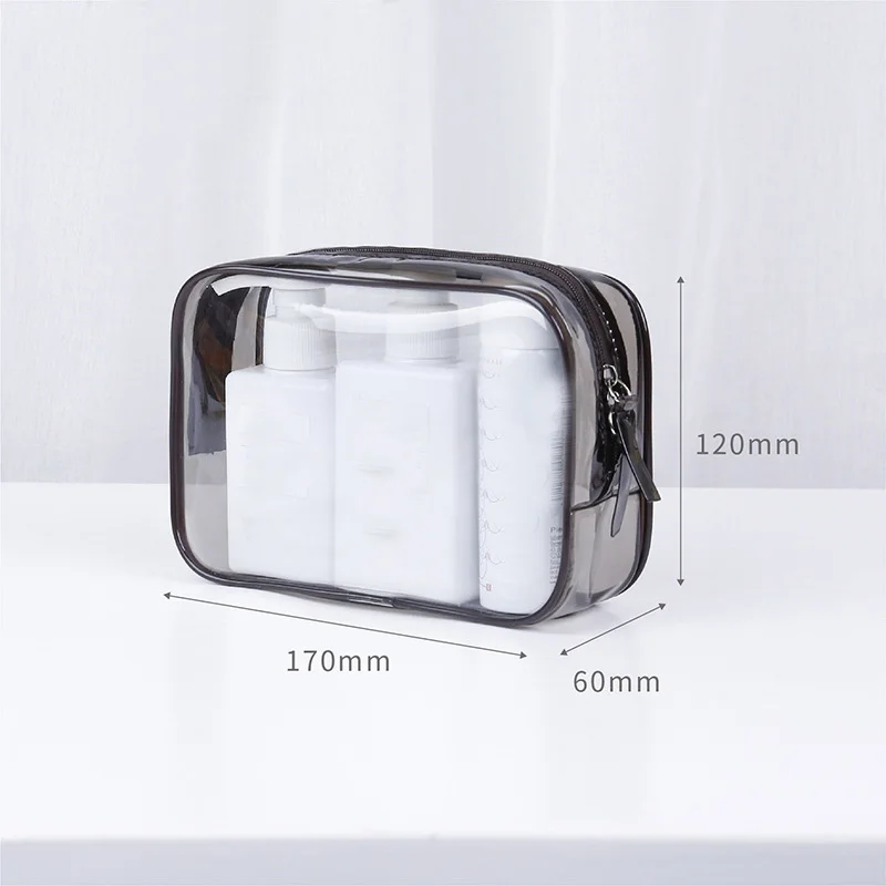 ETya Transparent Cosmetic Bag Travel Organizer PVC Waterproof Clear Makeup Bag Beauty Case Toiletry Bag Make Up Pouch Wash Bags