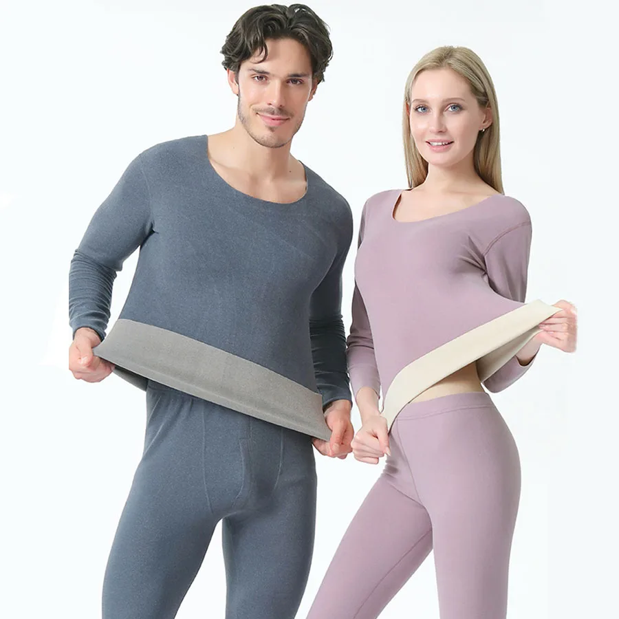 

Женское термобелье Long Johns, зимняя одежда, теплое самонагревающееся сексуальное женское белье, женский тонкий мужской бесшовный термокомплект