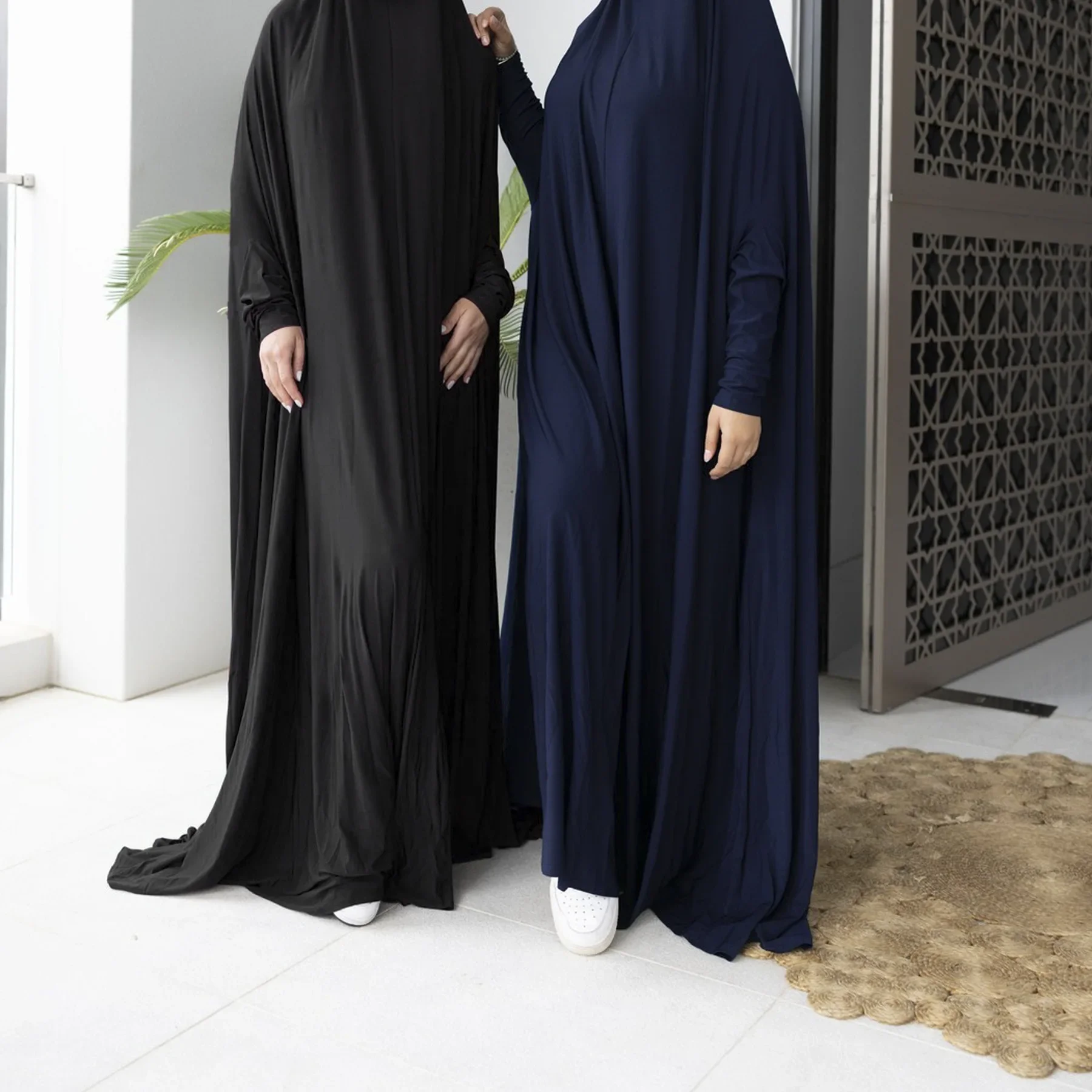 Eid Mubarak Ramadan Hooded Abaya Overhead Burqa Women Muslim Maxi Dress Islamic Prayer Garment Clothing Saudi Arabic Robe Kaftan