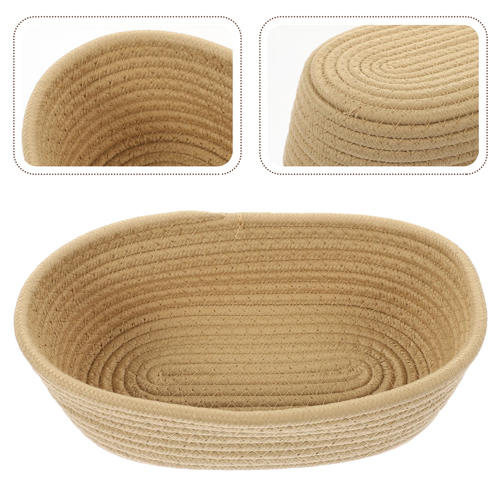 

Nordic Style Cotton Rope Woven Storage Basket Multi-Function Small Decorative Makeup Key Basket For Organizing Shelves Nursery