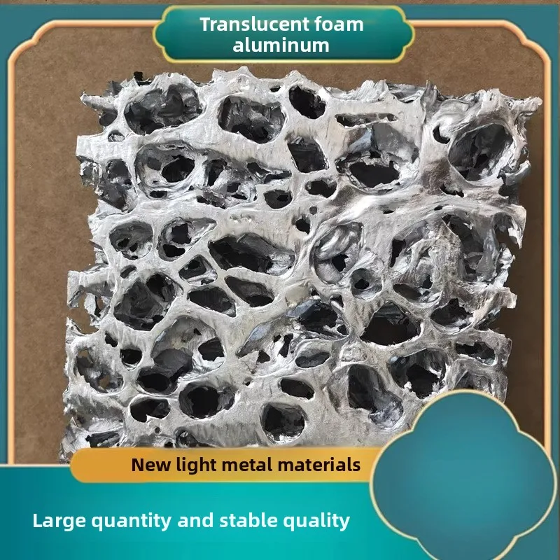 Soundproof Foam Aluminum Light Transmitting Porous Sponge Al Ni Alloy for Conference Room Decoration