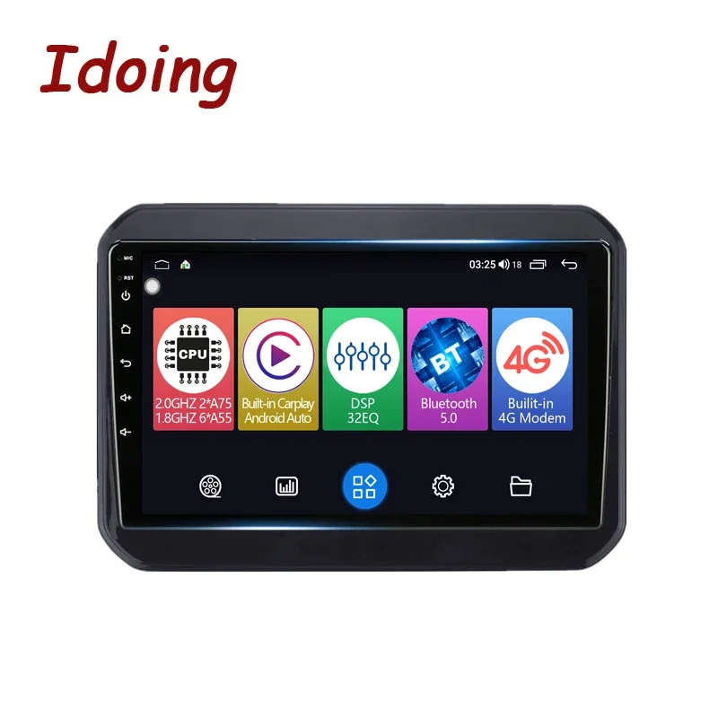 Idoing Car Stereo Audio Android Radio Multimedia Player Navigation GPS For Suzuki Ignis Zeta 2016-2023 Head Unit Plug And Play