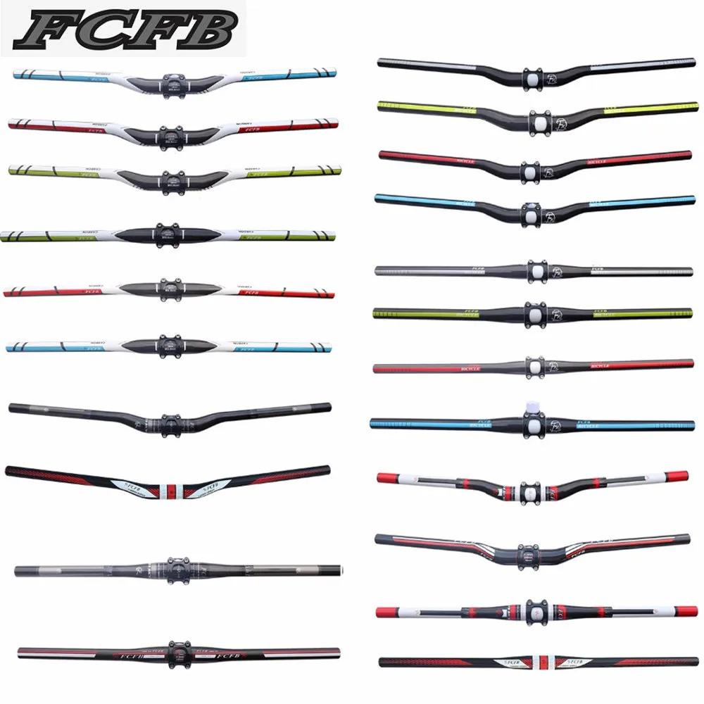 FCFB FW pełna kierownica rowerowa z włókna węglowego rower górski kierownica MTB 31.8*720mm bardzo długa manillar fixie części rowerowe