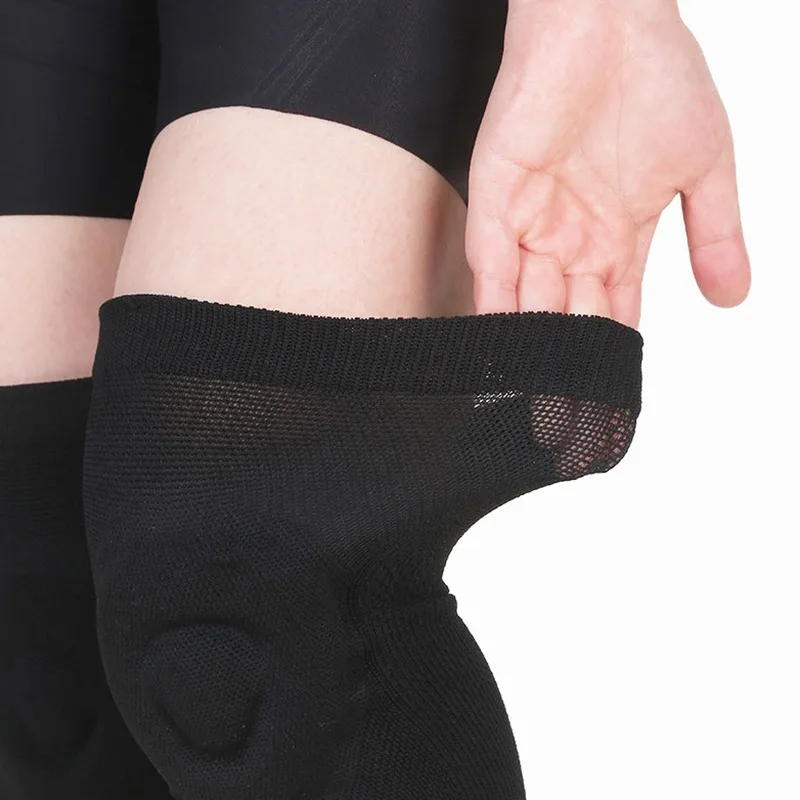 Silicone Thin Knee Pads Pressurized Fitness Knee Protector For Dance Skating Cycling Roller Skating Sport Knee Support Pads