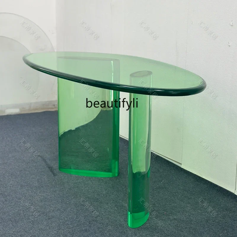 Transparent Acrylic Desk Modern Desk Designer Study Art Creative Desk