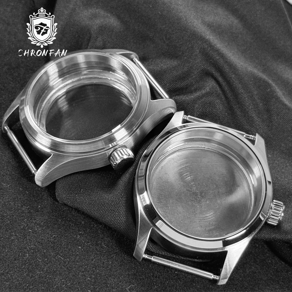 CHRONFAN Pilot Little Prince 36/39mm Arched Glass brushed stainless steel case Sapphire Glass 20ATM Fit NH35 NH35A NH36 Movement