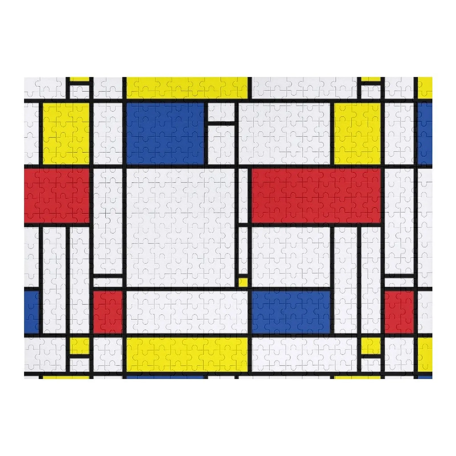

Mondrian Minimalist De Stijl Modern Art  fatfatin Jigsaw Puzzle Custom Gift Adult Wooden Wooden Jigsaws For Adults Puzzle