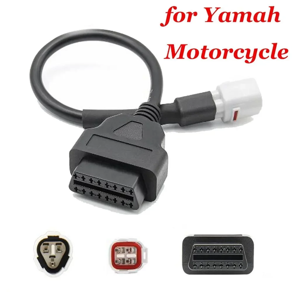 EFI Motorcycle National IV 6pin Cable OBD2 16pin for Suzuki/Yamaha/Honda/Ducati/KTM/Kawasaki Diagnostic Tool Obd Plug Connector