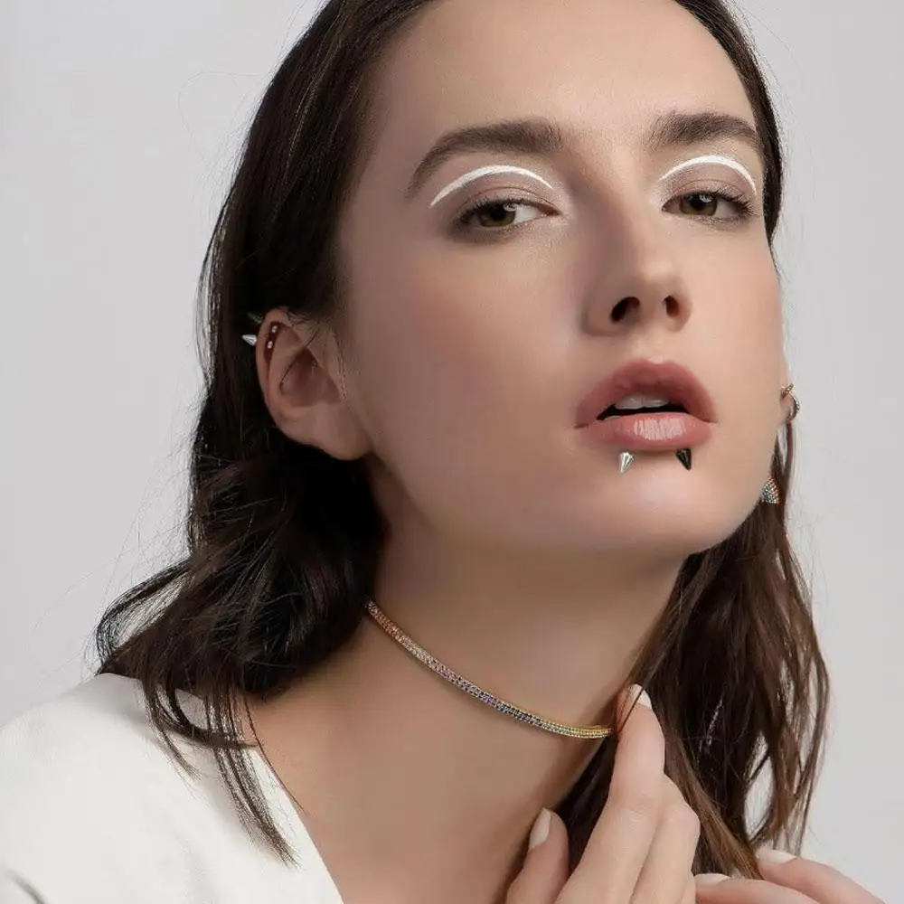 5/40PCS Set Surgical Steel Body Piercing Jewelry Lot Bulk Nose Ring Tongue Bar Lot Eyebrow Labret Piercing Set Horseshoe Ring