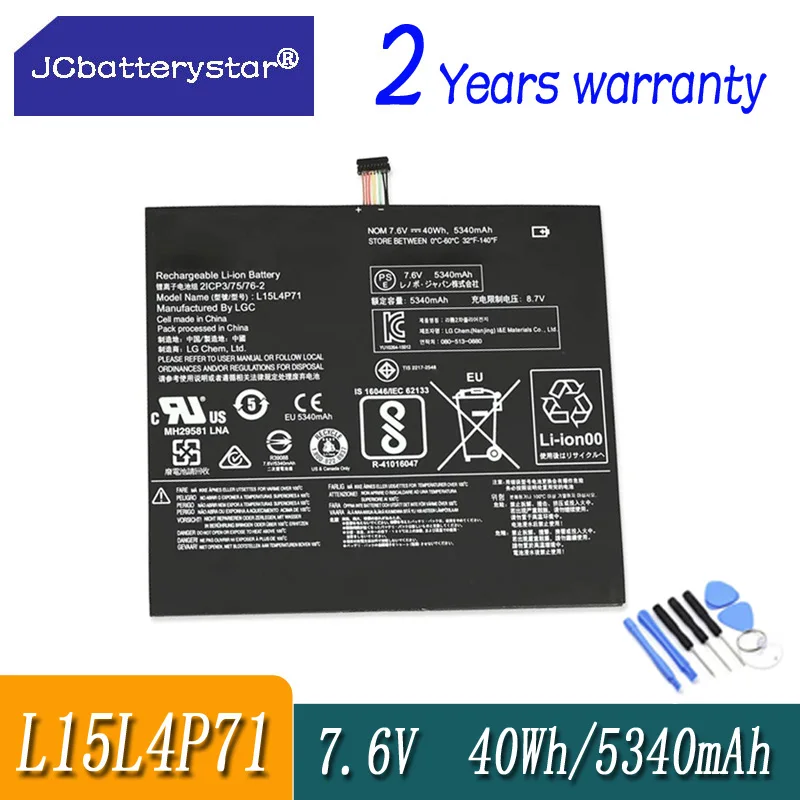 JC laptop battery 5B10J40259 5B10J40264 L15C4P71 L15L4P71 for Lenovo IdeaPad Miix 700-12ISK 710-12ISK notebook battery