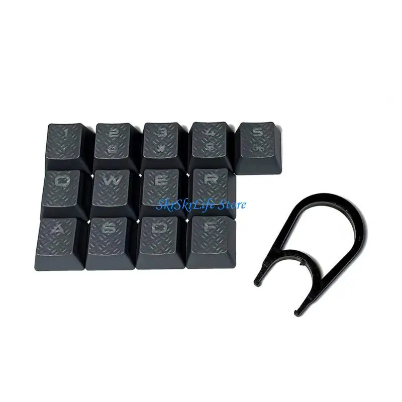 

E65E 13PCS OEM height Keycaps Featuring Textured Designing for Precise Control