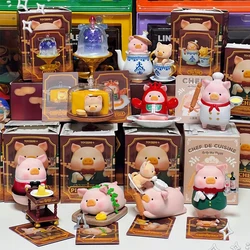 LuLu Pig Five-star Restaurant Series Blind Box Cute Pig Anime Figure Surprise Bag Collection Model Action Figure Kids Toys Gifts
