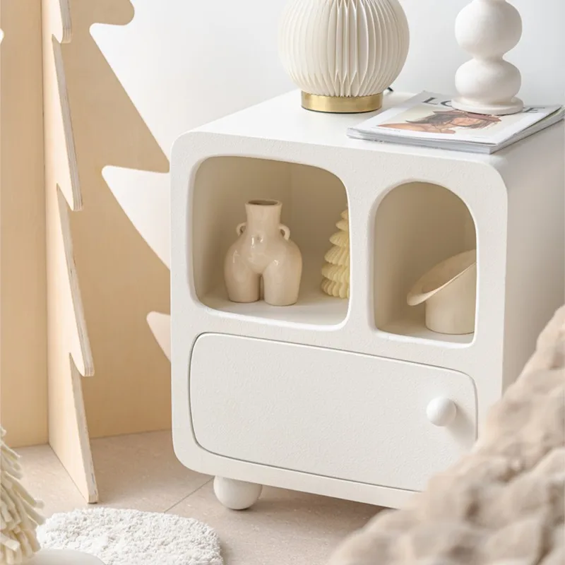 MOMO Scandinavian Nightstand Minimalist Modern Bedroom Storage Storage Small Cabinet Small Household Bedside Cabinet