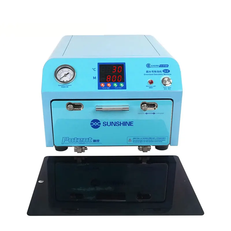 الشمس المشرقة S-978B 12.9 "فقاعة آلة مزيل شاشة LCD OCA ديبوبلر للهاتف المحمول شاشة منحنية تجديد أدوات إصلاح