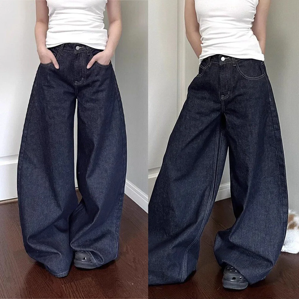 جينز نسائي غير رسمي سروال عالي الخصر نزهات غير رسمية جميع المواسم ملابس العلامة التجارية الجديدة حالة نسيج مرونة صغيرة