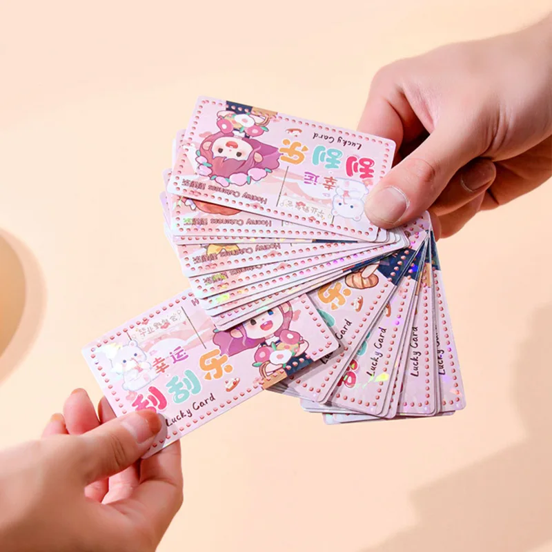 Aangepaste kinderen scratch-off verrassing voucher afscheurpapier basisschoolleerling beloning Ca