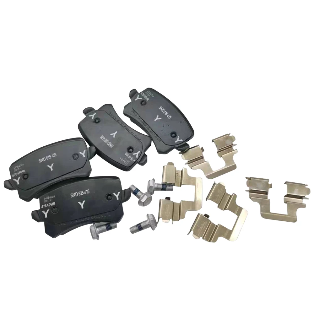 A set Rear brake pads 5ND698451 3C0698451F 3C0698451E For VW Sharan Tiguan Passat Magotan Audi Q3 A6 S6