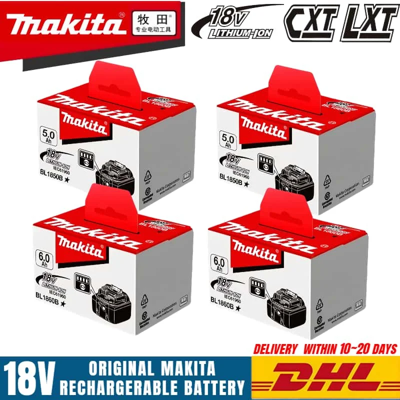 

Makita 18v BatteryWith Rechargeable Lithium Ion for DDF487 BL1880 BL1860B LXT400 Power Tool Makita 18 v BatteryDHL SHIP